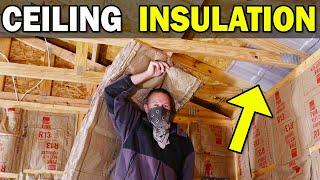 Workshop Ceiling Insulation R19 Batts - Build a 20x30 Workshop