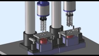 Multi Spindle Head Drilling, Tapping Machine