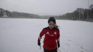 Michelle Pacheco / Playing soccer in winter!