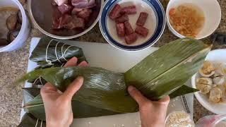 How to wrap perfect zongzi for beginners! See why this is going viral.  Well explained and doable.