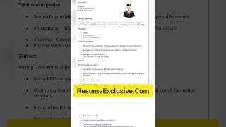 Resume Format For MNC Company #resume