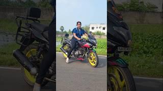 Tohfa Instrumental  Which One Is Best R15 Or Pulsar 220 #ladybiker #trending #shorts #youtube