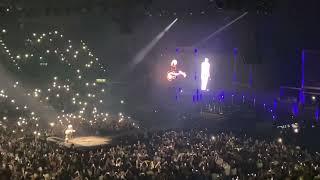 Love of My Life - the last refrain, Brian May joined by Freddie Mercury on video screen