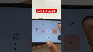 Poco C51 password unlock #unlock#short#viralvideo#viralshort#shorts#youtubeshorts#pococ51#shorts