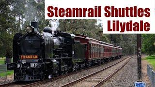 Steamrail Lilydale Shuttles with K153 and the Tait + Onboard Shuttle 1 | October 5th 2024