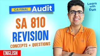 SA 810 English Revision + Amendments | CA Final Audit | CA Shubham Keswani (AIR 8)