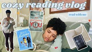 exiting my romance era and entering my romantasy era? | cozy reading vlog 🩵  | read with me