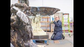 Conserving the Boy & Swan Fountain - Part 2