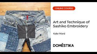 Upcycling with Sashiko Embroidery - A course by Kate Ward from @zenstitching | Domestika English