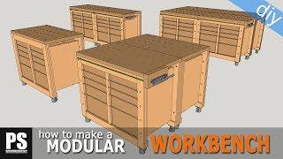 Modular Workbench & Mobile Tool Stand Build (Ep.1)