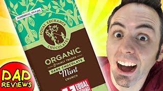 BEST ORGANIC CHOCOLATE | Dark Chocolate Mint Crunch Equal Exchange Chocolate Taste Test & Review