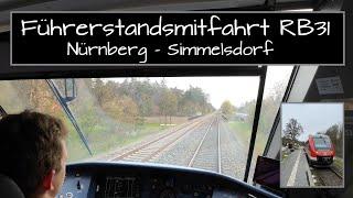 Führerstandsmitfahrt RB 31 | Nürnberg Hbf nach Simmelsdorf-Hüttenbach