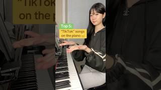 Top 5 TIKTOK SONGS on the piano ‍ #piano #fyp #tiktok #top5 #shorts #music