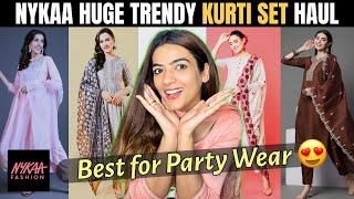 *HUGE NYKAA KURTI SET HAUL* Best for OCCASIONS, 70 % OFF, TRY-ON #nykaa #kurtasetshaul