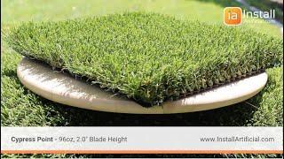 Cypress Point Artificial Turf - 96 oz, 2.0" Blade Height