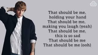 JUSTIN BIEBER - That Should Be Me Lyrics