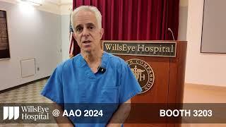 Wills Retina Chief Carl Regillo previews his talk in Wills booth 3203 at AAO 2024.