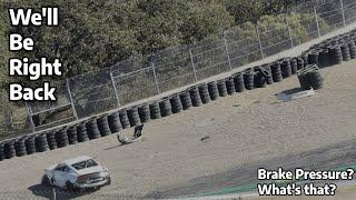 Laguna Seca's Corkscrew is hard without brake pressure