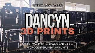 Christmas Prints, New AMS Units, Microcenter - 3D Print Vlog #35