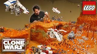 Building Geonosis in 9 minutes! LEGO Star Wars MOC Timelapse