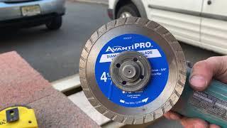 Test and review Avanti pro turbo diamond Vs norton Masonry cut off blade