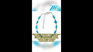 GN-20241028-01 High Quality Natural Turquoise Pearl Bracelet For Women With S925 Silver Delicate