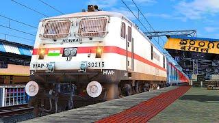 Bangalore Rajdhani Express Journey In Indian Railways || Train Simulator Classic || Push Pull Wap 7