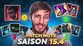 PATCH NOTE 15.4 LOL - NERF DES TANKS, BUFF DE YASUO, L'HONNEUR DIRIGE LE JEU