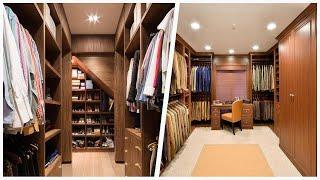 75 Contemporary Closet With Medium Tone Wood Cabinets Design Ideas You'll Love 