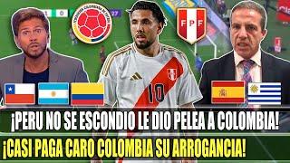 ¡PERÚ NO SE INTIMIDO! PRENSA INTERNACIONAL REACCIONA ASI AL EMPATE PERÚ VS COLOMBIA ELIMINATORIAS.