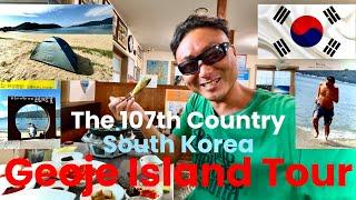 Fantastic road trip   Hitchhiking Journey Episode 2 South Korea   Geoje island  to Jinju city ️