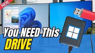 RUN Windows from a USB Drive | Install Windows 10/11 on a USB/HDD/SSD (2024)