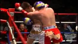 Brutal Elbow KO Muay Thai  Brad the Brick  Wall vs Abe Machihito