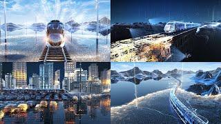 Cinema 4D Project Files: High Speed Train City Shuttle Reality to Virtual 3D Scene (C4D & Octane)