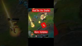 Epic Kai'Sa Mid Outplay vs Galio!  #leagueoflegends #lol