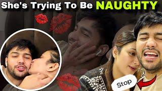 SHRUTI Is Trying To Be NAUGHTY 🫠| Tusharshrutivlogs #romantic #funny