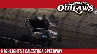 World of Outlaws Craftsman Sprint Cars Calistoga Speedway September 14, 2018 | HIGHLIGHTS