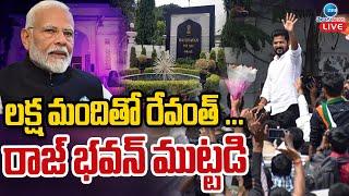 LIVE: Congress Leaders Protest At Raj Bhavan | లక్ష మందితో రేవంత్.. రాజ్ భవన్ ముట్టడి!.. | ZEE News