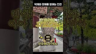 악재와 장애를 없애는 진언 ️ #재앙소멸 #흉액소멸 #삼재소멸 #42수진언 #방배동점집