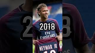 NEYMAR OVER THE YEAR #shorts #neymar #ballondor #ballondor2022 #neymarjr #football