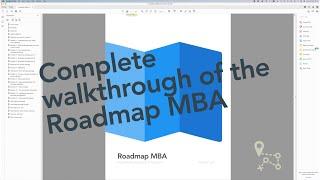 Roadmap MBA - Full Walkthrough, Website and Textbook