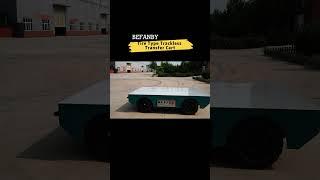 Tyre Type Steerable Trackless Transfer Cart #befanby #trolley