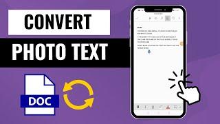 How To Convert Photo Text Into Word in Mobile - Easy GUIDE !