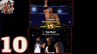 WWE champions 2021 - Gameplay Walkthrough Part 10  - The Rock VS Bray Wyatt (Android, iOS)