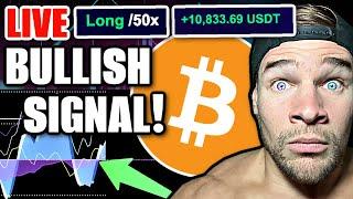 LIVE CRYPTO TRADING - Bitcoin Bouncing From KEY SUPPORT! Bullish SIGNAL Printing NOW!