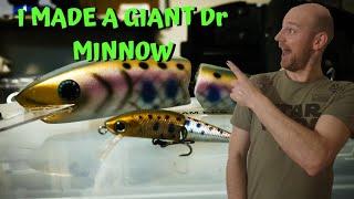 Making lures | Daiwa Dr Minnow replica Murray Cod size!