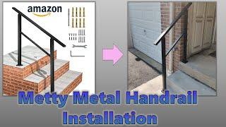 Amazon Metal Handrail Installation Instructions / Guide: Metty Metal Stair Rail