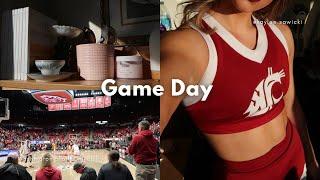 COLLEGE GAMEDAY VLOG | Basketball | Day in the Life | College Cheer | Washington State University