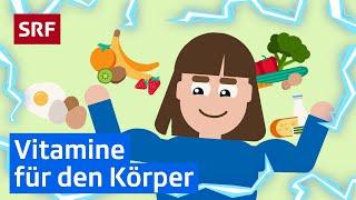 Wieso brauchen wir Vitamine? | Erklärvideos für Kinder | SRF Kids – Kindervideos