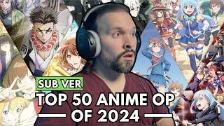 FIRST TIME Reacting To Top 50 Anime Openings of 2024